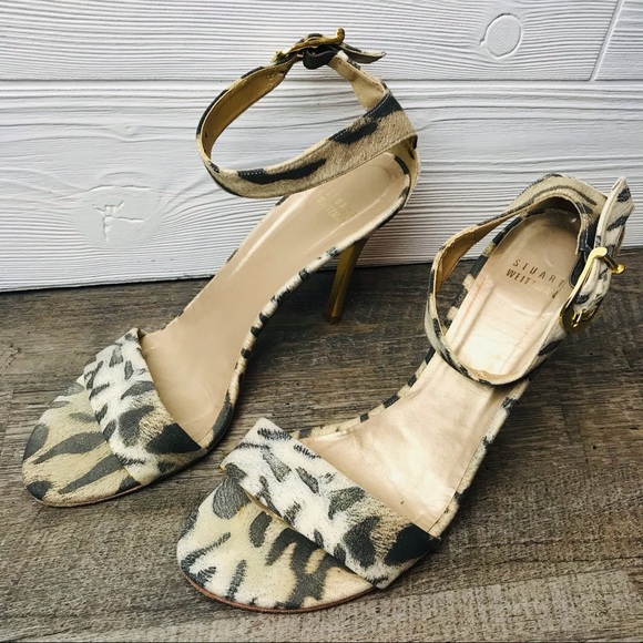Stuart Weitzman Stiletto Ankle Strap Heels - Picture 8 of 12